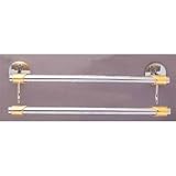 Allied Brass 18 quot Double Towel Bar Satin Gold TR 72 18 SGD
