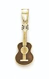 14K Enamel Guitar Pendant - GH16532