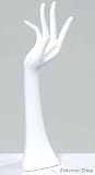 ELEGANTER SCHMUCKHALTER SCHMUCKHAND 34CM WEISS