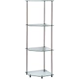 Convenience Concepts Go-Accsense 4 Tier Glass Corner Shelf