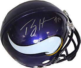 Percy Harvin Autographed / Signed Minnesota Vikings Mini Helmet