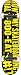 Anti Hero Toll Free Med Complete Skateboard - 8.0 Black/Yellow W/ Essential Trucks an...