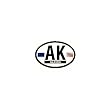 Alaska Oval Decal