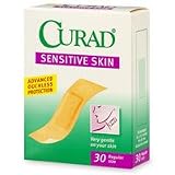 Curad Sensitive Skin Adhesive Bandages, Regular Size - 30 ea