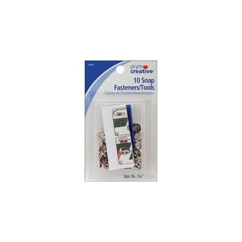 Dritz Snap Fastener Kit 7/16 10/Pkg Nickel 14007; 6 Items/Order