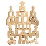 Maxim Natural Wood Blocks, 100-Pieces