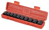 11-pc. 1/2 Drive Shallow Impact Socket Set - MM