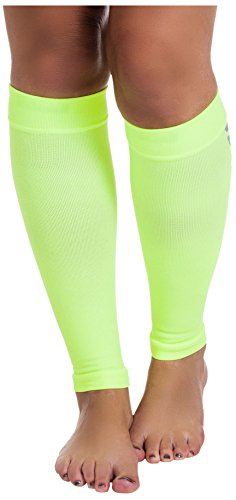 Remedy Calf Compression Sleeve Socks, Neon, Small