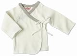 Organic Cotton Newborn Short Kimono Brown Edge
