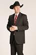 Circle S 'Abilene' Western Sport Coat in Black