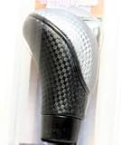 Focuz Manual Aluminum Gear Shift Knob in Gray with Black