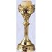 medieval candlestick gothic cathedral style brass new (The Digital Angel)