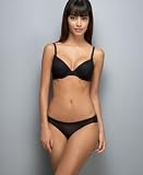 DKNY Dot Mesh plunge contour bra