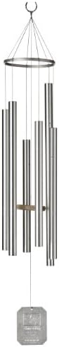 Grace Note Chimes 3S 36-Inch Himalayan Echo Wind Chimes, Small, Silver