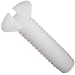 Acetal Machine Screw, Flat Head, Slotted Drive, #8-32, 1" Length (Pack of 10)