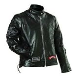Diamond Plate Ladies Leather Moto JACKET- S