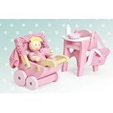 Le Toy Van Wooden Nursery Set - Dollhouse Furniture