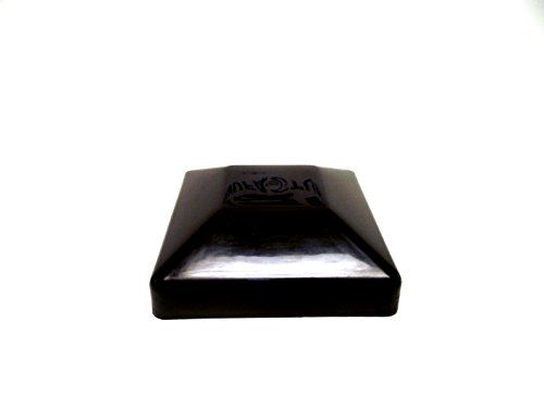 32 PACK Fence Post Plastic Black Caps 4X4 (3 5/8