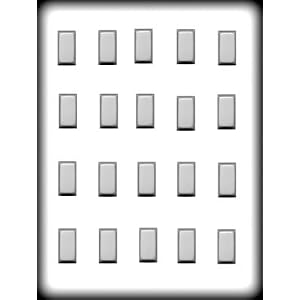 1 rectangles Hard Candy Mold: 1 Count by CKP