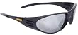 Dewalt DPG56B-6C Ventilator Black Frame Silver Mirror High Performance Protective Safety Glasses with Wraparound Frame