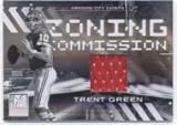 2006 Donruss Elite Zoning Commission Jerseys #9 Trent Green - Kansas City Chiefs (Piece of Authentic Game-Worn Jersey Serial #'d to 399) (Football Cards)