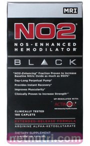 MRI No2 Black NOS - Enhanced Hemodilator ~ 1 - 180 Capsule Bottle
