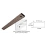 CRL Dark Bronze Anodized 72" x 4" Double Door Header