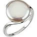 Sterling Silver Freshwater Cultured Coin Pearl Ring 13-14mm Size 7 Sterling Silver Freshwater Cultured Coin Pearl Ring 13-14mm Size 7