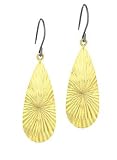 Diamond Cut Elliptical Earrings