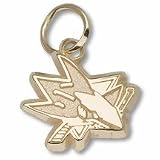 San Jose Sharks 3/8 New Logo Charm - 10KT Gold Jewelry