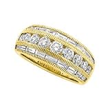 14K Yellow Gold Diamond Anniversary Band - 2.00 Ct.