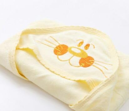 Cocobabycare Organic Hooded Towel, Extra Soft, Large Towel for Infant and Toddler Sets for Baby Registry and Gift Basket Sets (Yellow)