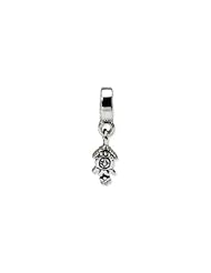 Cuckoo Clock Charm in Silver for 3mm Charm Bracelets