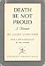Death Be Not Proud,: A Memoir; (The Modern library of the world's best books [286.1])