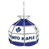 NHL Toronto Maple Leafs Stained Glass Tiffany Lamp - 16 inch diameter