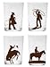 Western Cowboy Children's Drinking Glasses / Kids Tumblers, Set of 4, 7 Oz Cups