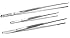 SE TW2-408 3-Piece Tweezer Set with Serrated Tips, Lengths: 12", 10", 8"