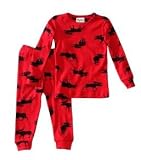Hatley Moose on Red Childrens Pajama Set