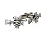 Crucifix Fish Silver Pewter Cufflinks with Gift Box