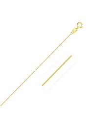 0.9mm 14K Yellow Gold Foxtail Chain