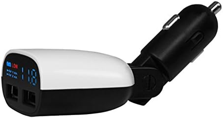 Digital LED Display Dual USB Car Charger Adapter 5V 1.0A /5V 2.4A Car Battery Current Display Voltage Monitor Cigarette Lighter for iPhone iPad Tablet Android Smartphone