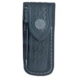 Victorinox Knives Medium Zermatt Pouch, Leather, Black w/Steel