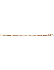 18K Gold Pink Twist Links Bracelet 7 Inch