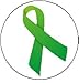 (QUANTITY 25) GREEN AWARENESS RIBBON Pinback Buttons 1.25
