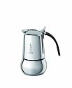 Bialetti Kitty 4 Tassen schwarz Espressokocher Edelstahl