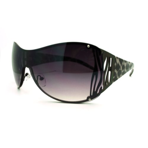 Oversized Shield Sunglasses Womens Trendy Sexy Animal Prints