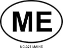 MAINE Oval Bumper Sticker