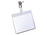 Zoom Produkt-Bild: Durable 800319 Namensschild mit Clip Namensschild mit Clip, transparent, Kunststoff, 90 x 60 mm, 25 Stück