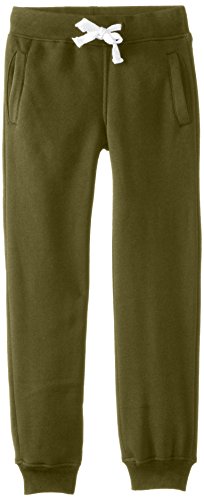 Southpole Boys' Big Boys' Active Basic Jogger Fleece Pants, Light Olive, Medium