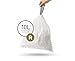 simplehuman BULK VALUE PACK Code R Custom Fit Trash Can Liner 10 L / 2.6 Gallon, 240 Pack